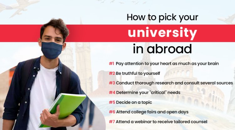 How to Pick your University  in Abroad